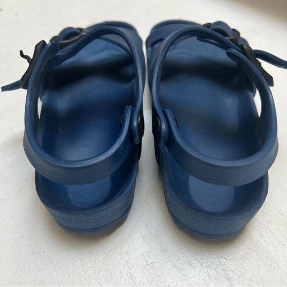 Birkenstock Rio Ankle Strap Sandals Navy Kids Unisex US 11-11.5 / EU 29 EUC - Picture 4 of 8